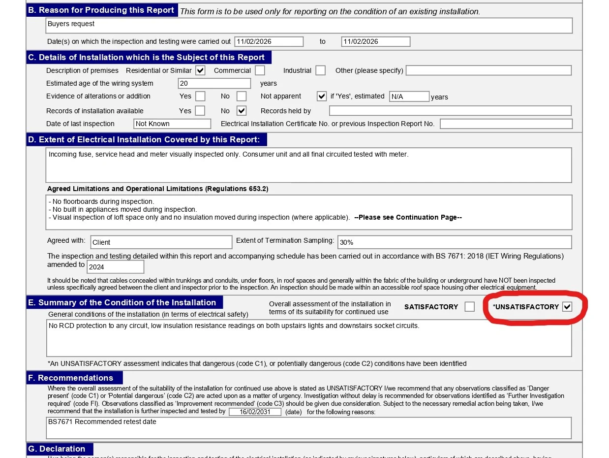 What Happens If Your Property Fails an EICR?