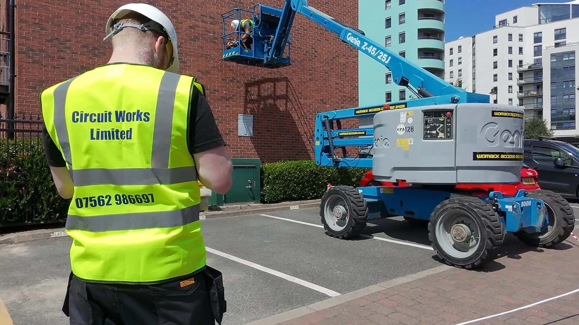 Circuit Works electrician carrying out commercial electrical maintenance
